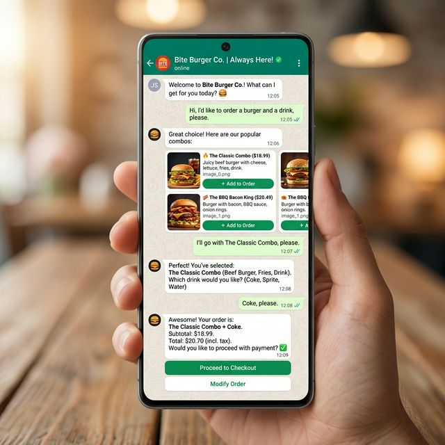 Smart AI Chatbot WhatsApp Ordering